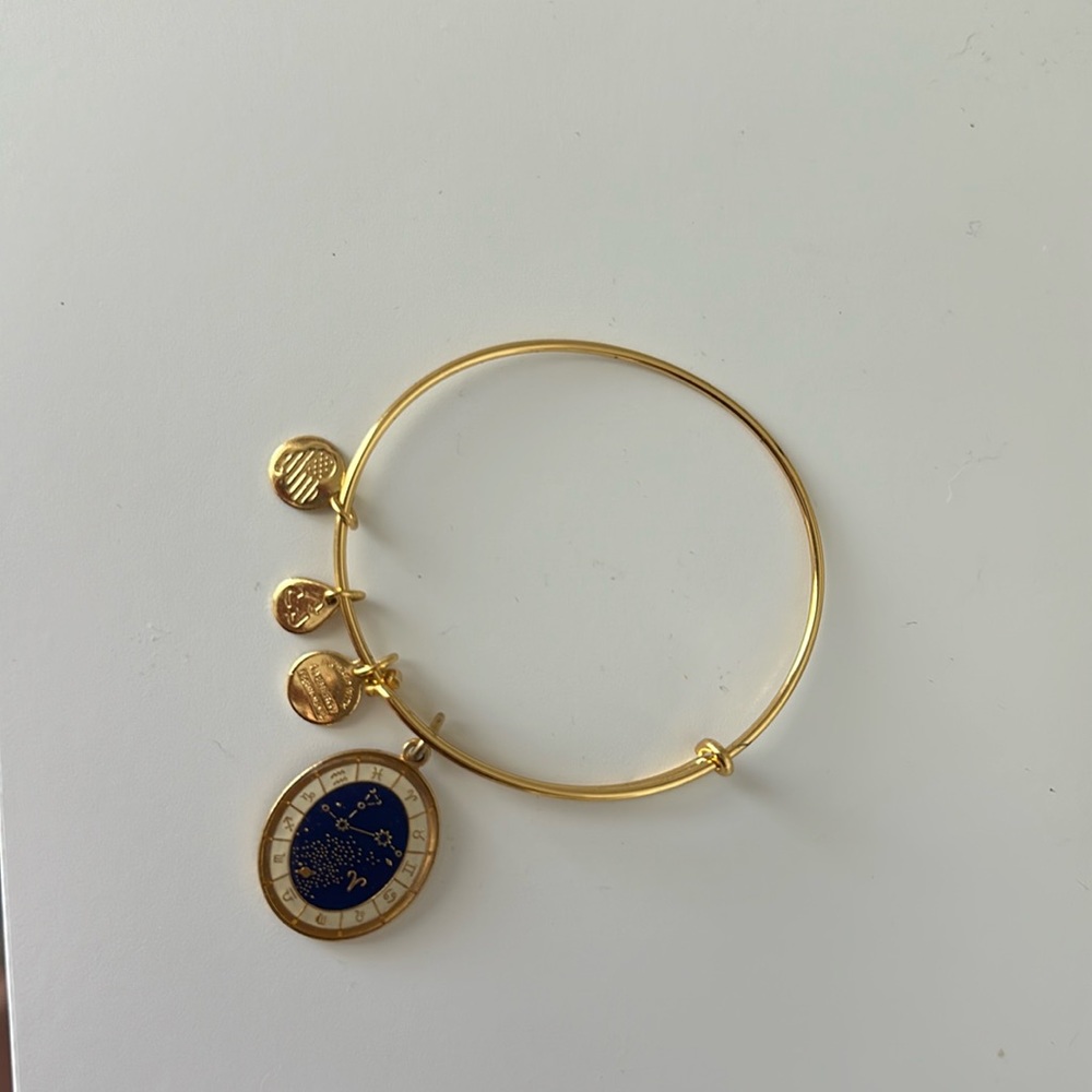 Alex and Ani Gold Aries Bangle Bracelet